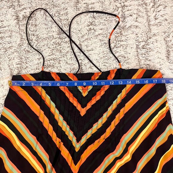 Anthropologie Runi Chevron Slip Dress Women's Size Medium - Picture 5 of 8